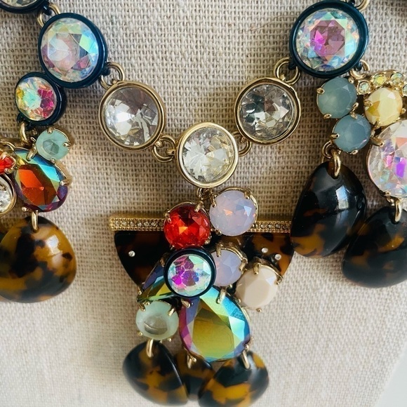 J. Crew Brûlée Tortoise Necklace RARE - Picture 2 of 7